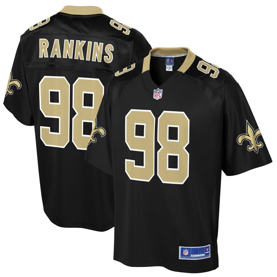New Orleans Saints Sheldon Rankins Pro Line Big & Tall Black Football Jersey product image