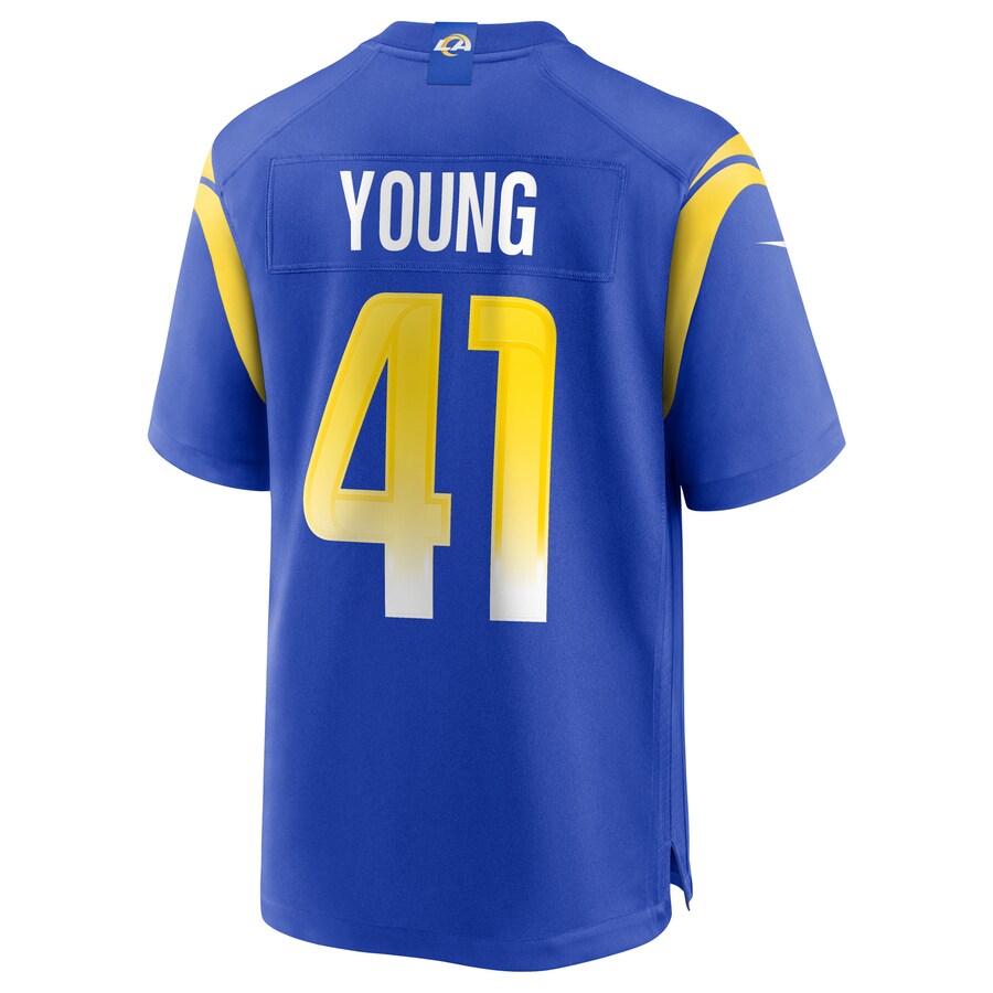 Los Angeles Rams Kenny Young Game Royal Football Jersey product image