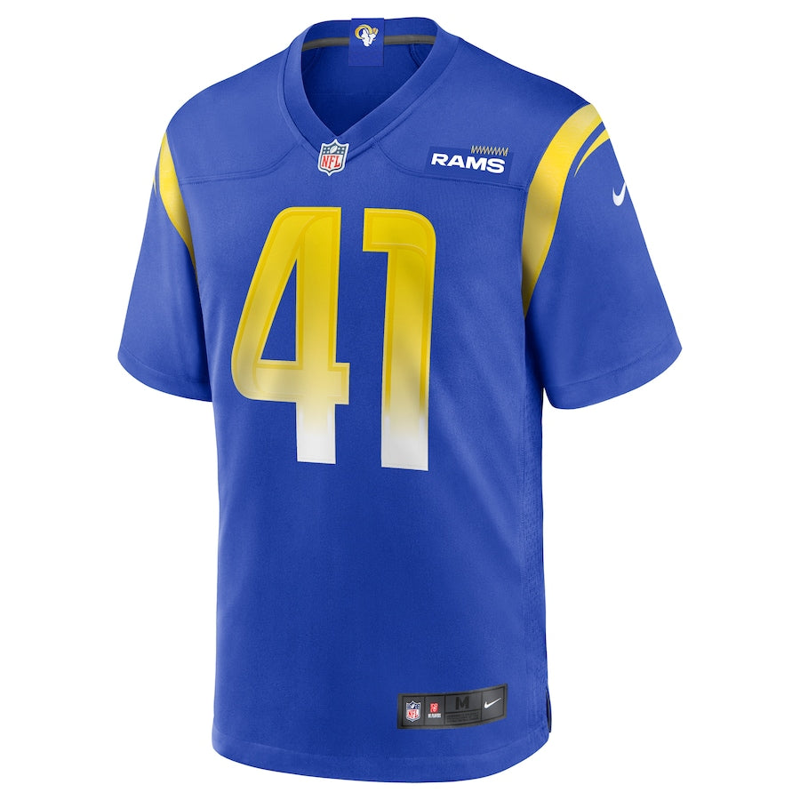 Los Angeles Rams Kenny Young Game Royal Football Jersey product image