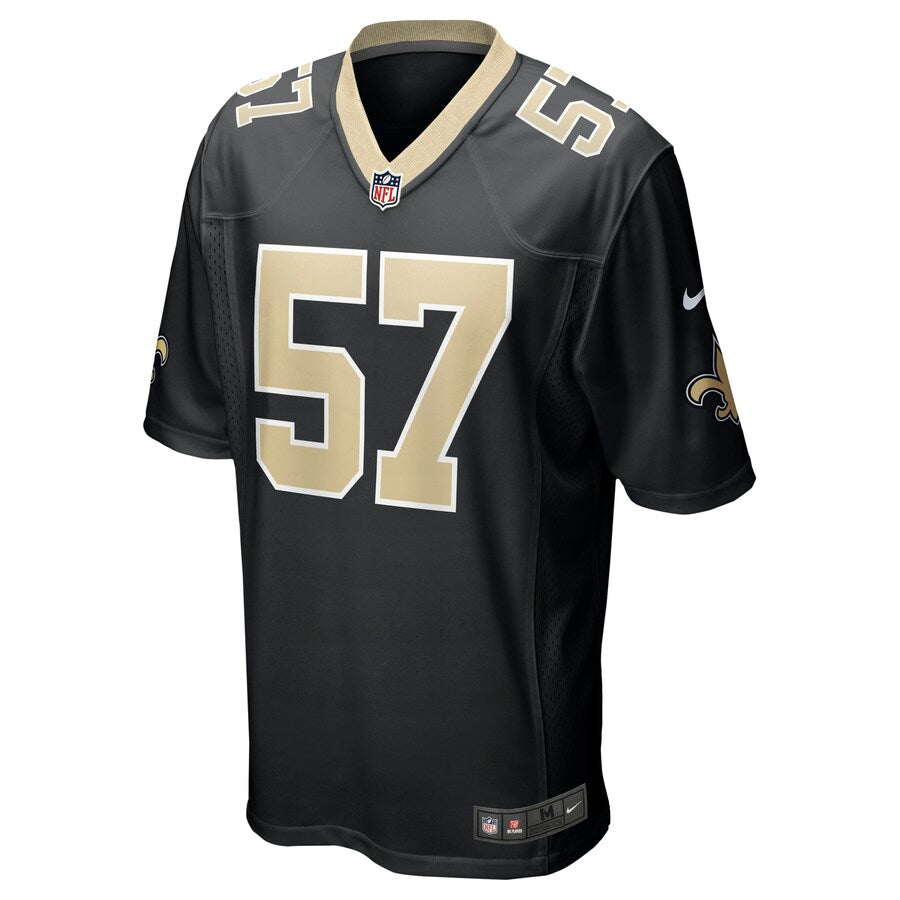 New Orleans Saints Noah Spence Game Black Football Jersey product image