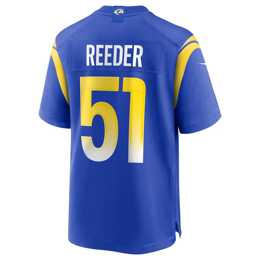 Los Angeles Rams Troy Reeder Game Royal Football Jersey product image
