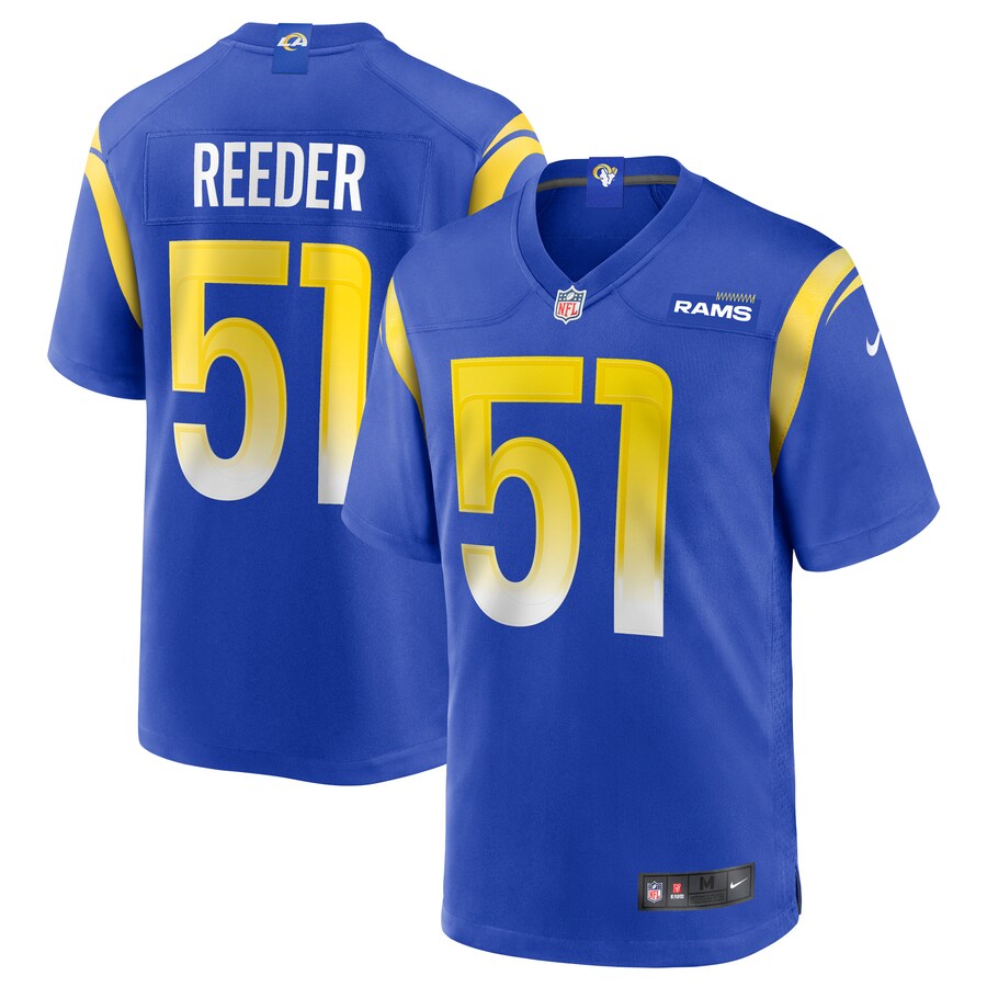 Los Angeles Rams Troy Reeder Game Royal Football Jersey product image
