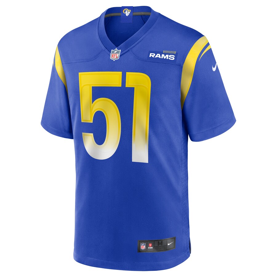 Los Angeles Rams Troy Reeder Game Royal Football Jersey product image