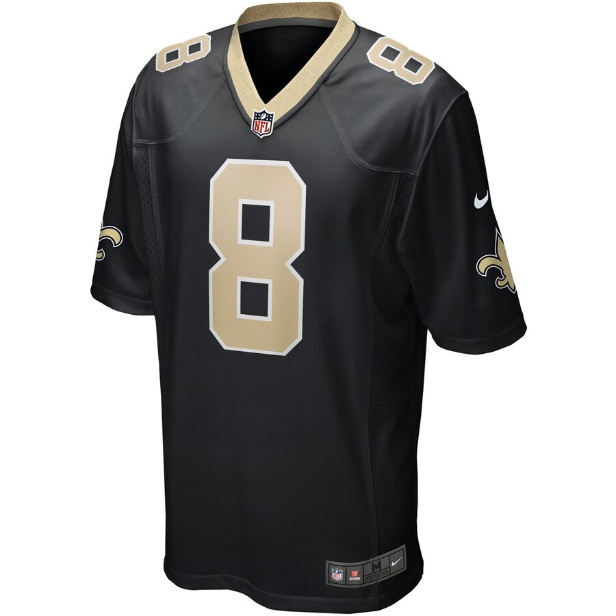 New Orleans Saints Archie Manning Game Black Football Jersey product image