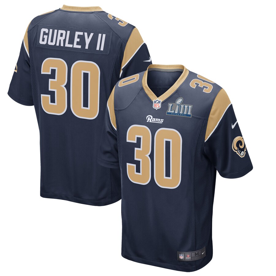 Los Angeles Rams Todd Gurley Game Navy Football Jersey product image