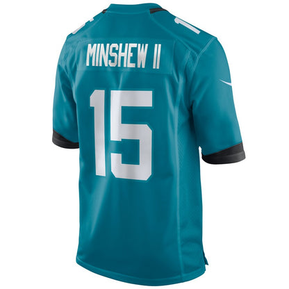 Jacksonville Jaguars Gardner Minshew Game Teal Football Jersey product image