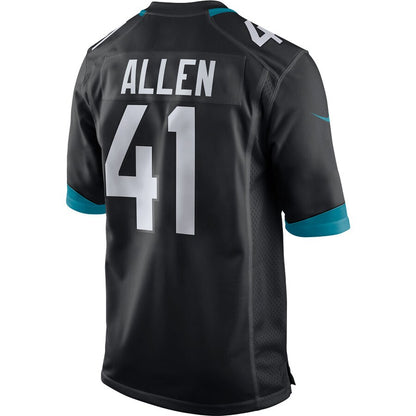 Jacksonville Jaguars Josh Allen Game Black Football Jersey product image