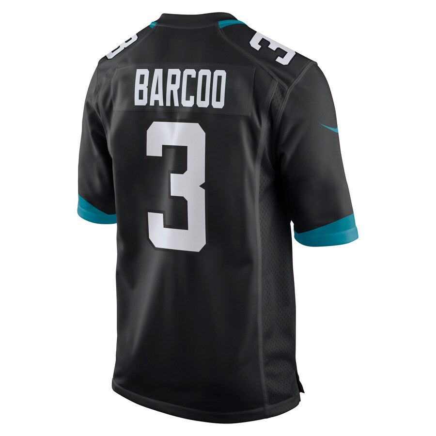 Jacksonville Jaguars Luq Barcoo Game Black Football Jersey product image
