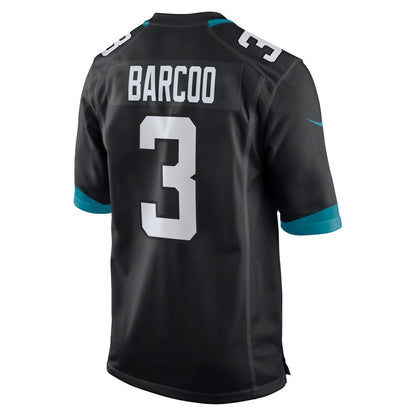 Jacksonville Jaguars Luq Barcoo Game Black Football Jersey product image