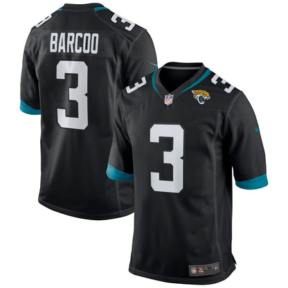 Jacksonville Jaguars Luq Barcoo Game Black Football Jersey product image