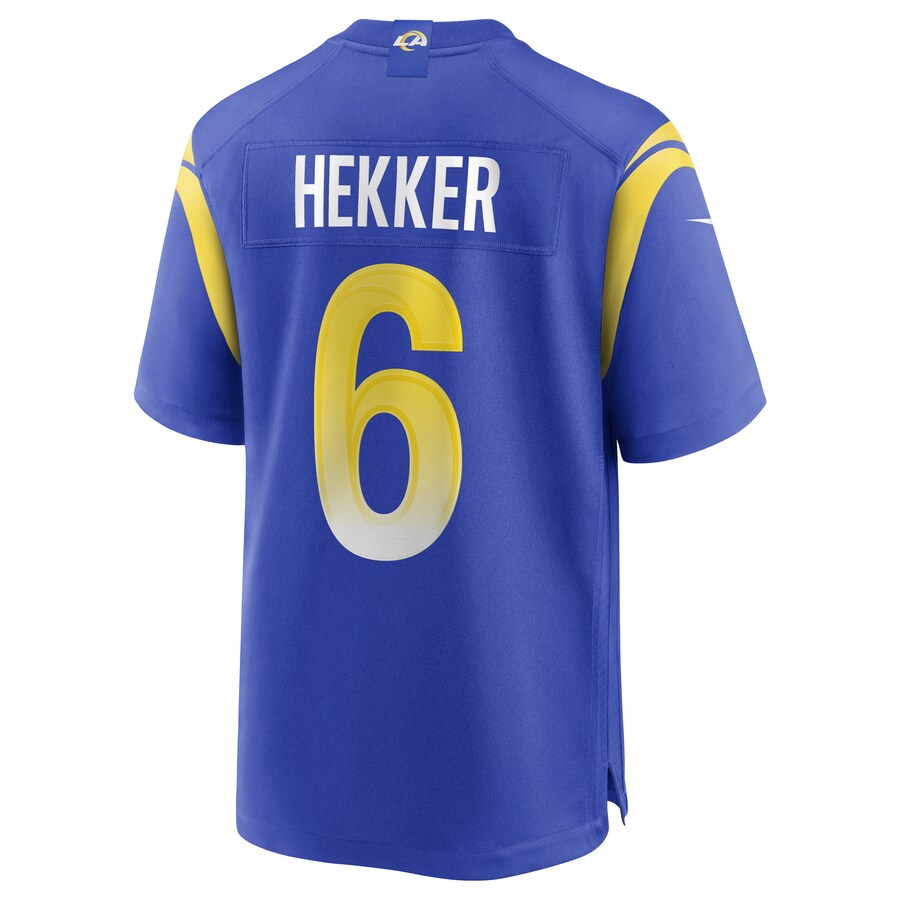 Los Angeles Rams Johnny Hekker Game Royal Football Jersey product image