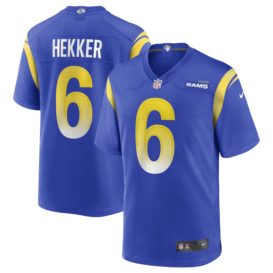 Los Angeles Rams Johnny Hekker Game Royal Football Jersey product image