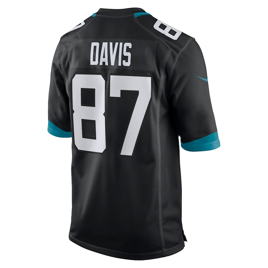 Jacksonville Jaguars Tyler Davis Game Black Football Jersey product image
