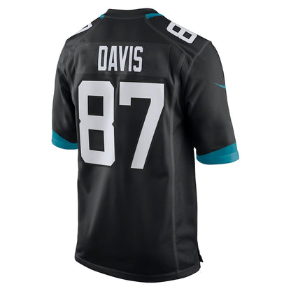 Jacksonville Jaguars Tyler Davis Game Black Football Jersey product image