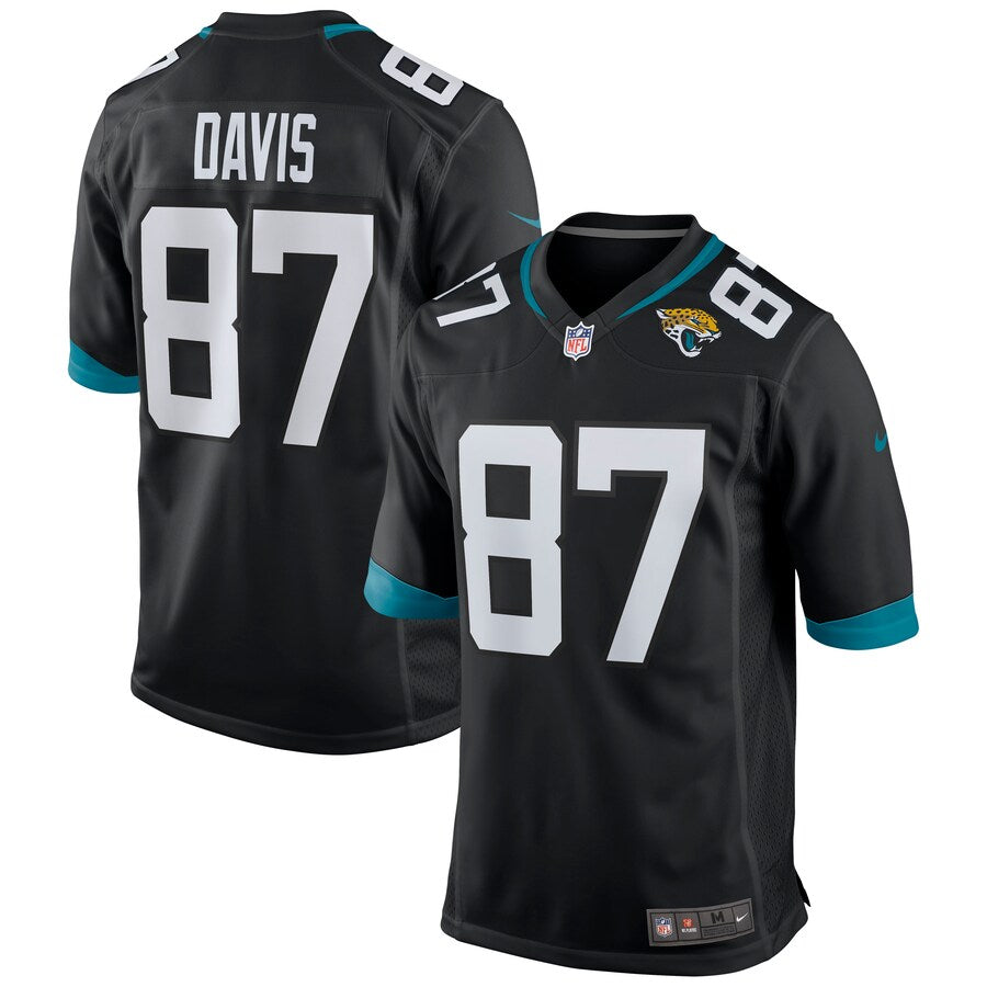 Jacksonville Jaguars Tyler Davis Game Black Football Jersey product image