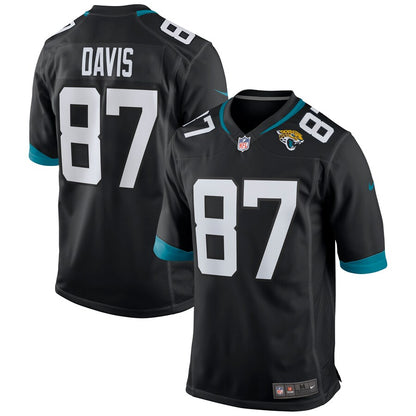 Jacksonville Jaguars Tyler Davis Game Black Football Jersey product image