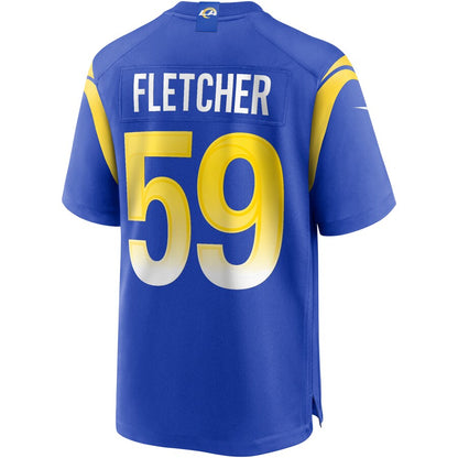 Los Angeles Rams London Fletcher Game Royal Football Jersey product image