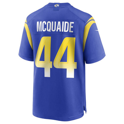 Los Angeles Rams Jake Mcquaide Game Royal Football Jersey product image