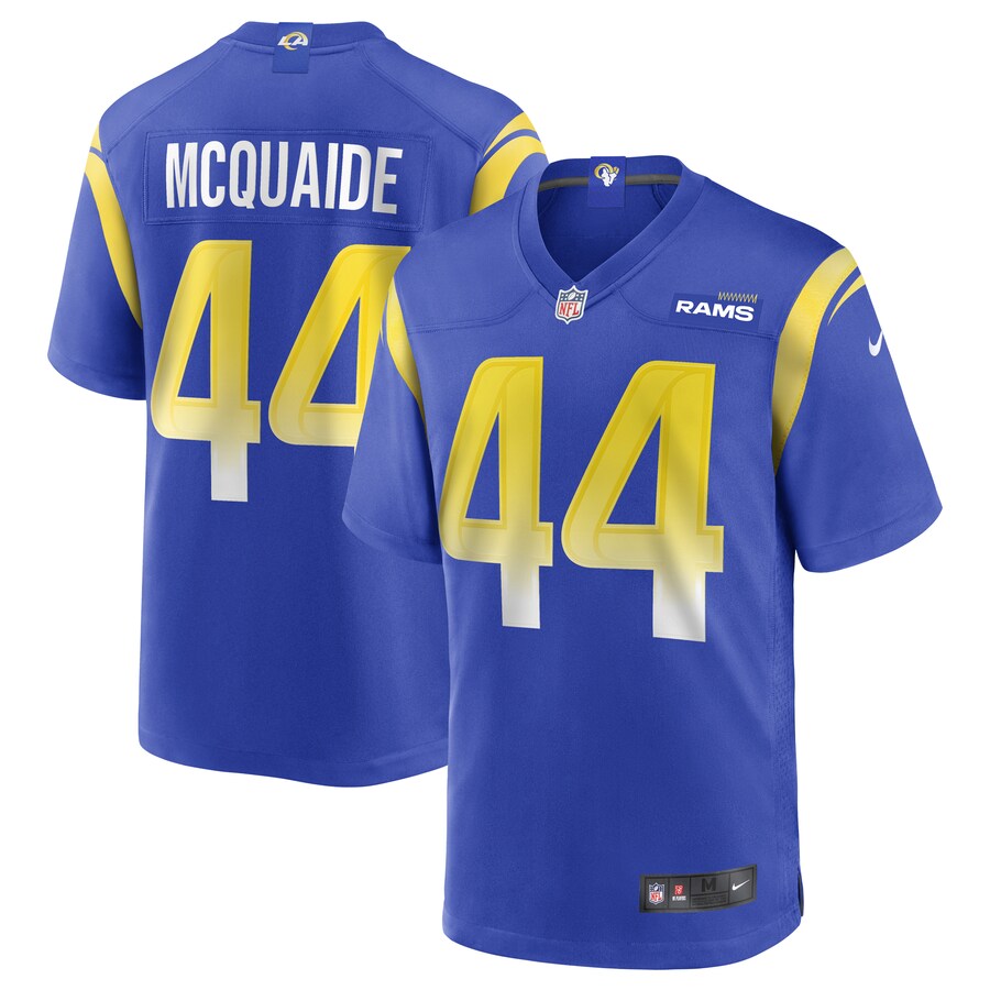 Los Angeles Rams Jake Mcquaide Game Royal Football Jersey product image