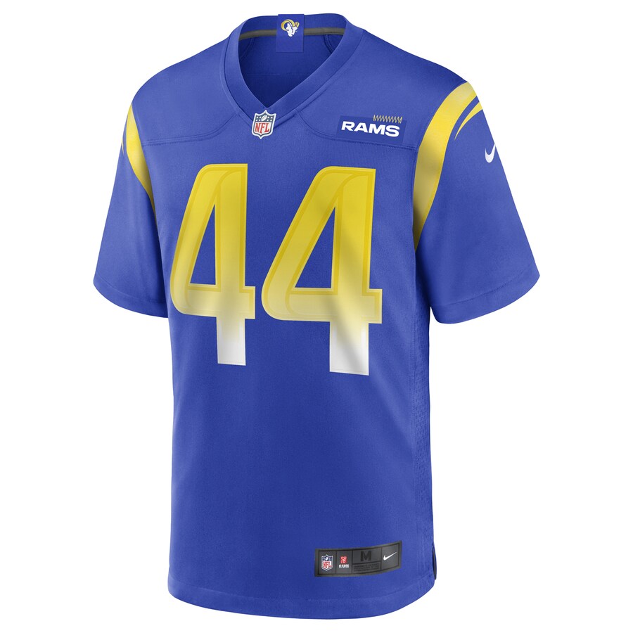 Los Angeles Rams Jake Mcquaide Game Royal Football Jersey product image