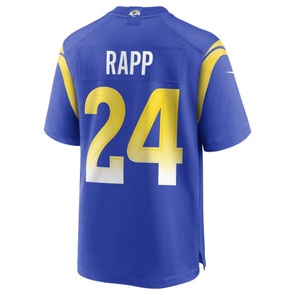 Los Angeles Rams Taylor Rapp Game Royal Football Jersey product image