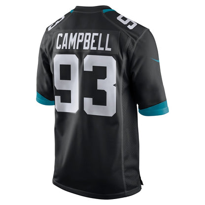 Jacksonville Jaguars Calais Campbell 2018 Game Black Football Jersey product image