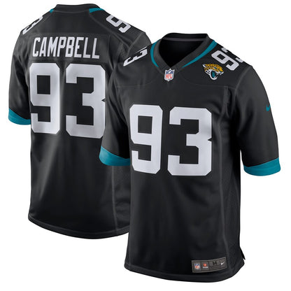 Jacksonville Jaguars Calais Campbell 2018 Game Black Football Jersey product image