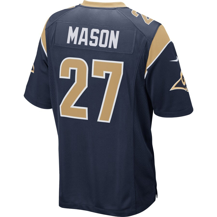 Los Angeles Rams Tre Mason Game Navy Football Jersey product image
