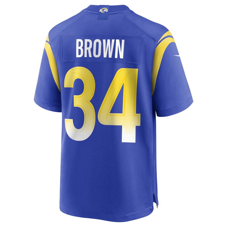 Los Angeles Rams Malcolm Brown Game Royal Football Jersey product image