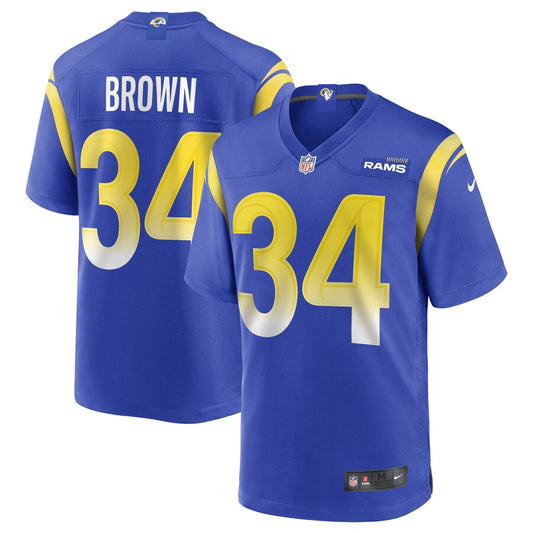 Los Angeles Rams Malcolm Brown Game Royal Football Jersey product image