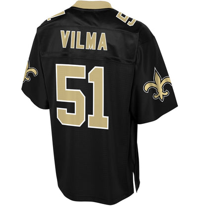 New Orleans Saints Jonathan Vilma Pro Line Black Football Jersey product image