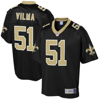 New Orleans Saints Jonathan Vilma Pro Line Black Football Jersey product image