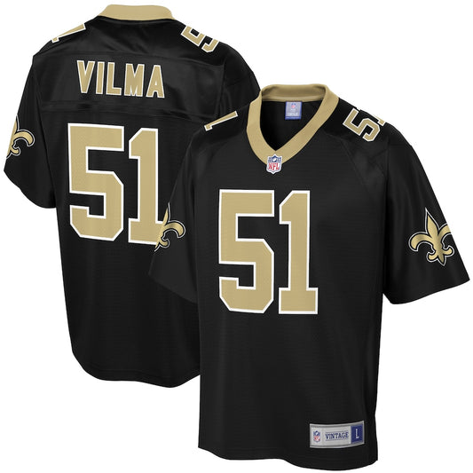 New Orleans Saints Jonathan Vilma Pro Line Black Football Jersey product image