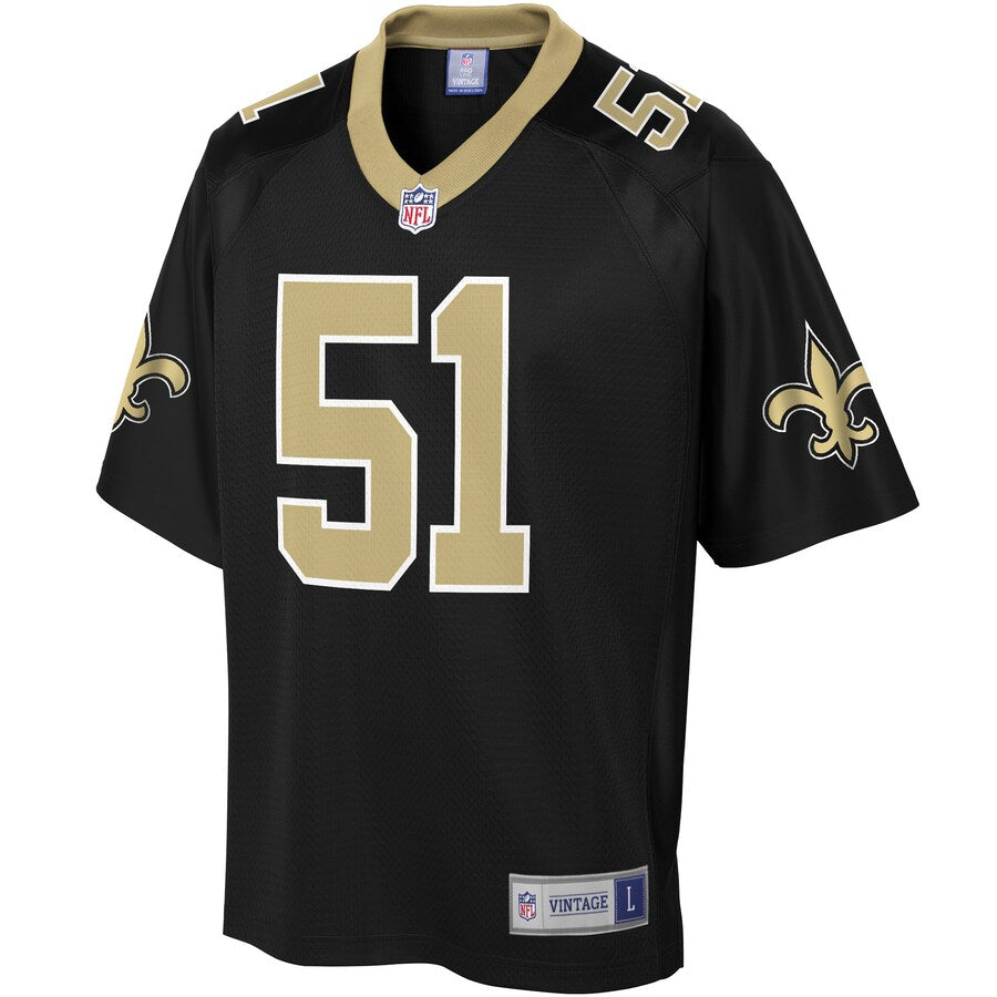 New Orleans Saints Jonathan Vilma Pro Line Black Football Jersey product image