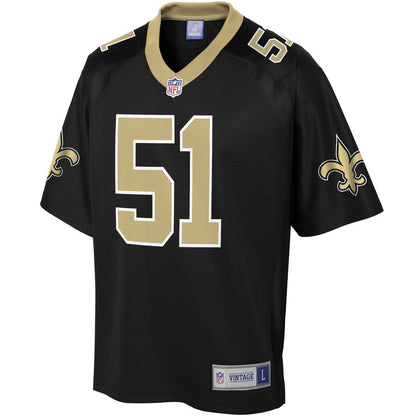 New Orleans Saints Jonathan Vilma Pro Line Black Football Jersey product image
