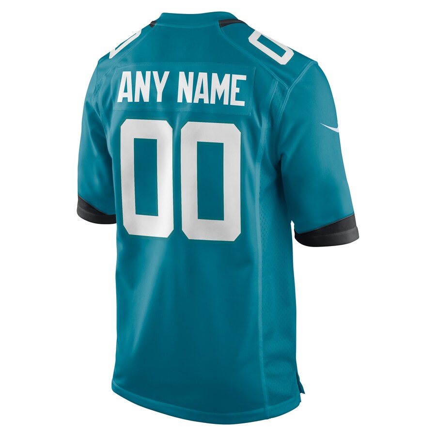 Jacksonville Jaguars Teal Custom Alternate Game Teal Football Jersey product image