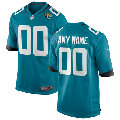 Jacksonville Jaguars Teal Custom Alternate Game Teal Football Jersey product image