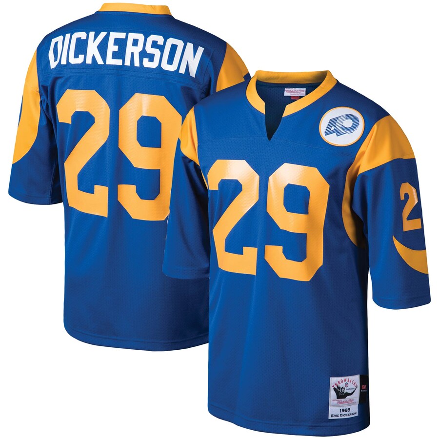 Los Angeles Rams Eric Dickerson 1985 Throwback Royal Football Jersey product image