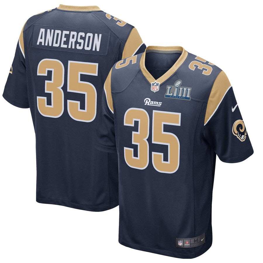 Los Angeles Rams C.j. Anderson Super Game Navy Football Jersey product image