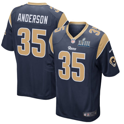 Los Angeles Rams C.j. Anderson Super Game Navy Football Jersey product image