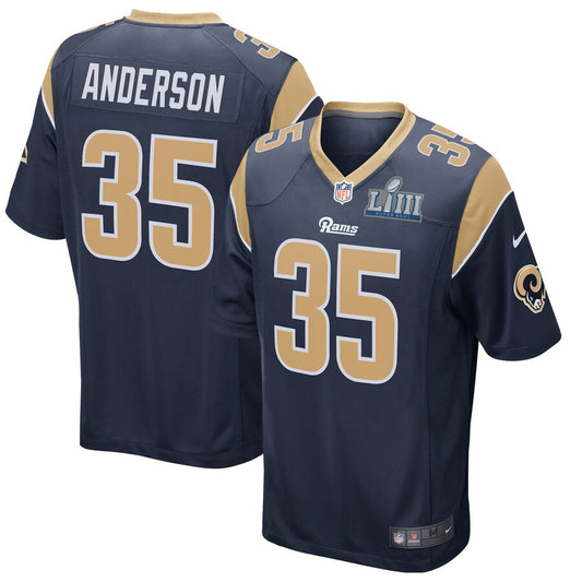 Los Angeles Rams C.j. Anderson Super Game Navy Football Jersey product image