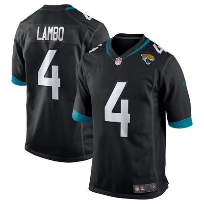 Jacksonville Jaguars Josh Lambo Game Black Football Jersey product image