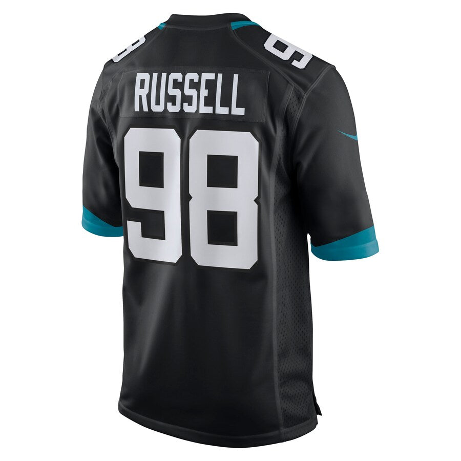 Jacksonville Jaguars Dontavius Russell Game Black Football Jersey product image