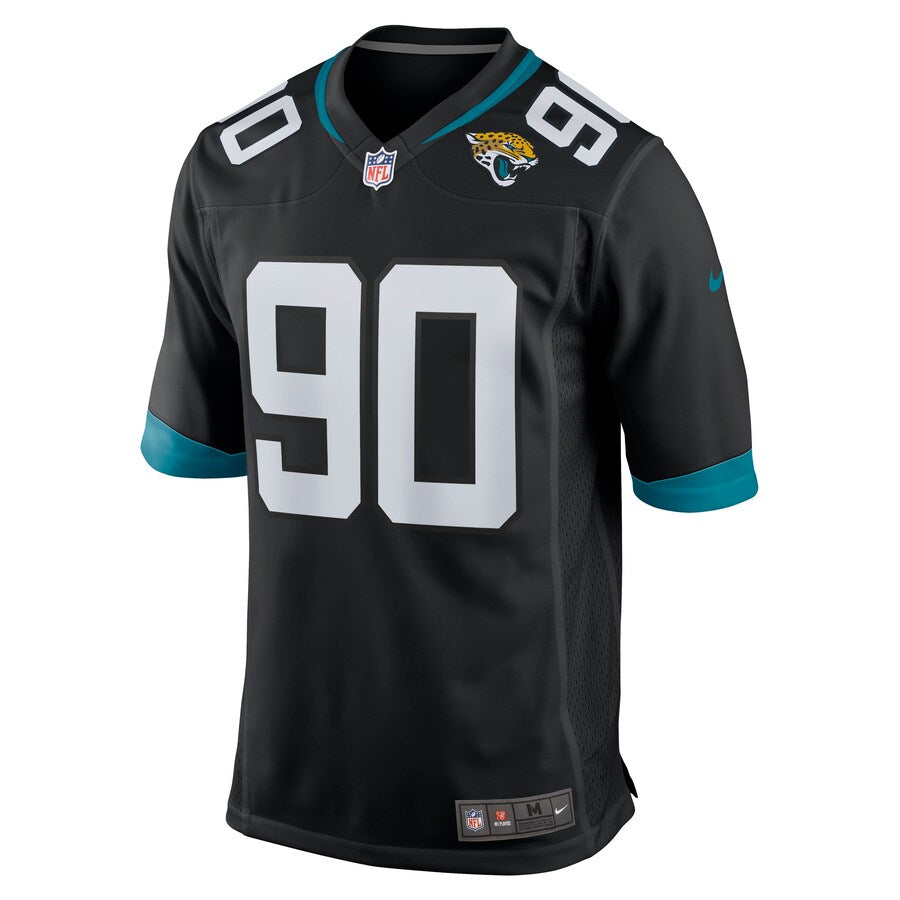 Jacksonville Jaguars Taven Bryan Game Black Football Jersey product image