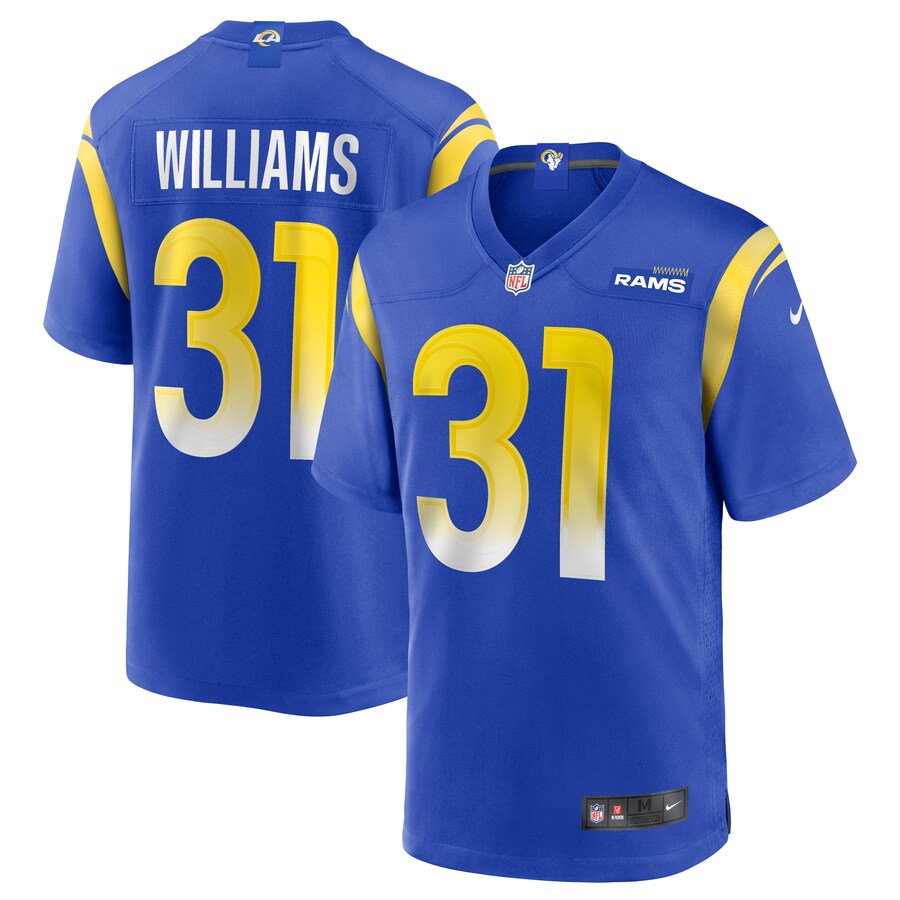 Los Angeles Rams Darious Williams Game Royal Football Jersey product image
