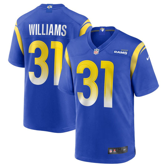 Los Angeles Rams Darious Williams Game Royal Football Jersey product image