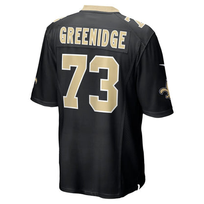 New Orleans Saints Ethan Greenidge Game Black Football Jersey product image