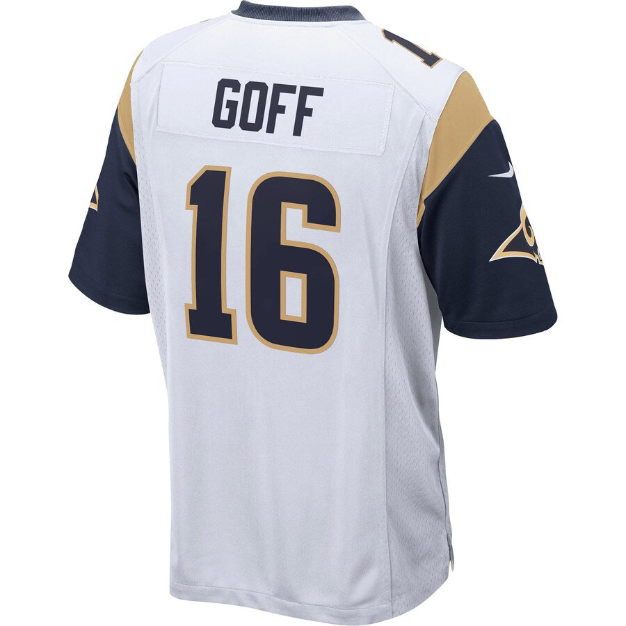 Los Angeles Rams Jared Goff Game White Football Jersey product image