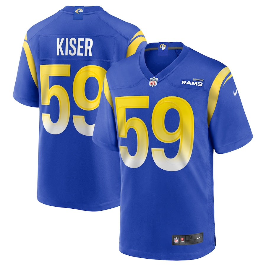 Los Angeles Rams Micah Kiser Game Royal Football Jersey product image