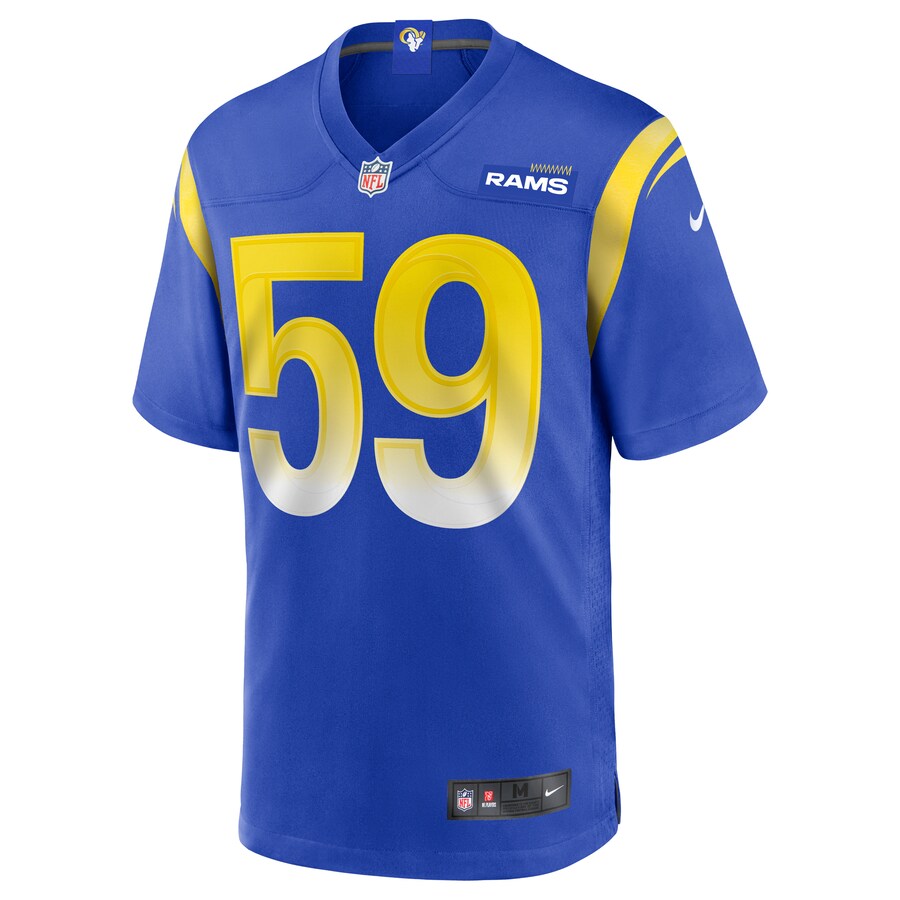 Los Angeles Rams Micah Kiser Game Royal Football Jersey product image